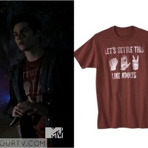 Stiles Stilinski Red Graphic Tee